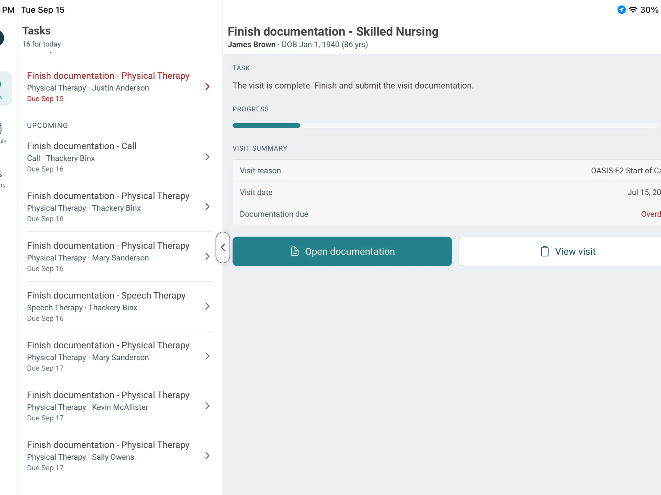 WellSky Scribe screenshot