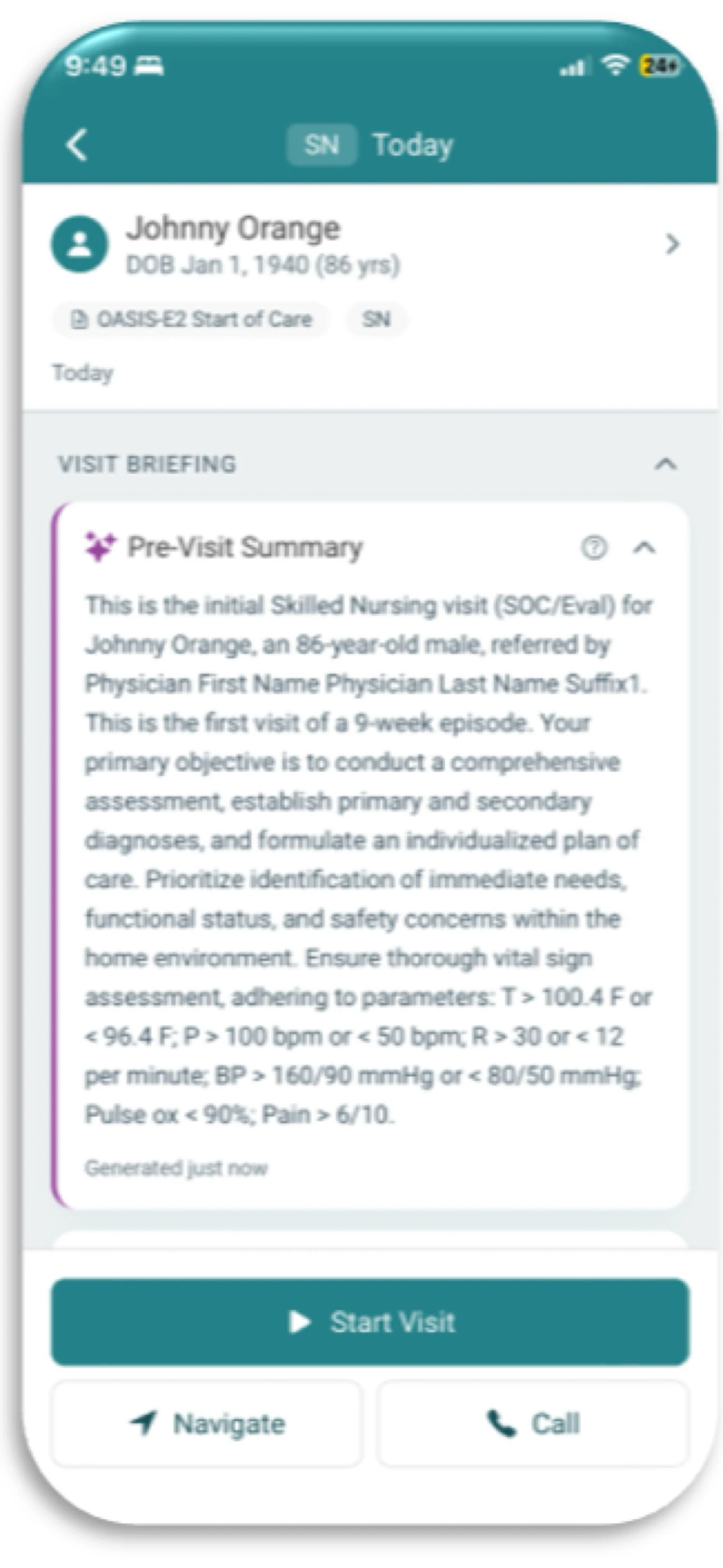 WellSky Scribe screenshot